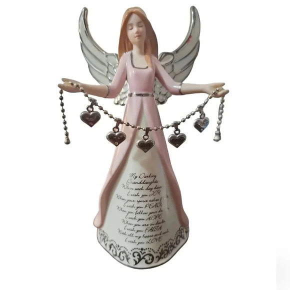 Darling Granddaughter, I Wish You" Angel Figurine from the Brandford Exchange - Picture 1 of 5